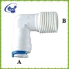 005B L shaped plastic male connector for RO system