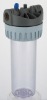 10" home water filter,Clear body,Brass thread
