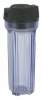 10" home water filter,Clear body,white cap,brass/plastic thread