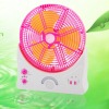 10 inch rechargeable  fan with radio