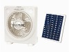 10" solar rechargeable fan with light XTC-1227