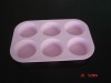 100% pure&safe 6 Cup silicone bakeware