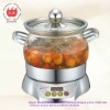 1000ml Glass Saucepan Casserole Cooking Pot Electric Glass Cooking Hotpot