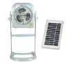 12" emergency stand solar fan with LED light XTC-1226B