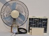12V solar power 16"ac/dc rechargeable wall fan SF-12V16F