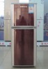 132L Red and Silver Refrigerator