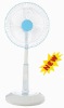 16" Stand Oscillating Rechargeable Fan W/Lights