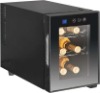 16L 6 bottles Single Zone Thermoelectric Wine Fridge with French Door