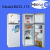 175L Top freezer home double door refrigerator