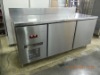 2 Doors Stainless Steel Counter Top Chiller/ Freezer