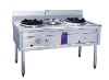 2 burner gas cooker work range with water tap LC-QCL-D4,for kitchen ewquipment