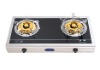 2-burner tempered glass top gas stove