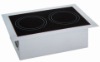 2 burners commercial induction cooktop