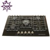 2011 New Arrival,Black Tempered Glass top,Fron control,Cast Trivets,Gas Burner