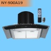 2011 best seller black chimney SS+Tempered Glass range hood