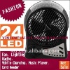 24 LEDS FM Radio Rechargeable Ventilador