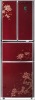 245L Side by Side Red Home Refrigerator