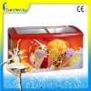 258L Sliding Door freezer / Ice cream chest freezer with CE