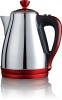 2L Red electric stainless steel kettle with CB CE EMC GS product approvals LG-820
