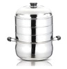 3 Stainless Steel Layers Food Steamer