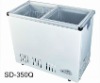 350L flat glass door chest freezer/deep freezer SD-350Q