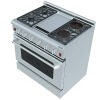 36" Built-in Oven with Griddle & Electric Ceramic Furnaces