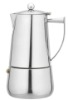 4 cups stainless steel espresso coffee maker with steel handle