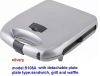 4 slice sandwich maker with detachable plate 3 in 1