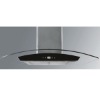 430# stainless steel body with tempered glass panel touch switch range hood