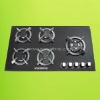 5 Ring Black Glass Top New Gas Hobs