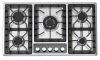 5 burners built-in gas hob with slim body