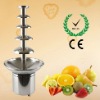 5 tiers 86cm stainless steel chocolate fountain hotel buffet equipment