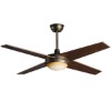 52"inch 4 blades decorative ceiling fan with one light,