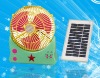 9" Solar Rechargeable Fan with LED Light
