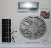 AC110V/220V &Solar panel Solar fan
