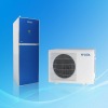 Air source heat pump for central water heating