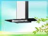 Black Glass Range Hood