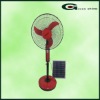 Both AC and solar panel work Of Solar rechargeable fan