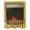 Brass inset electric fire