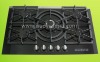 Built-in Type,Black Tempered Glass top,Fron control,Cast Trivets,Gas Cooker