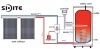 CE split solar water heating system( single copper coil)