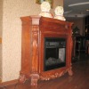 Carved Wood Fireplace Mantle