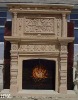 Chinese stone electric fireplace