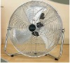 Chrome plated floor fans