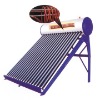 Coil pressurized solar water heater with assistant tank