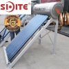 Compact Pre-heated solar water heater with 30M Copper Coil in water tank