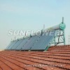 Compact low pressure vacuum tube solar heater