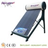 Compact non-pressurized solar water heater