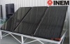 Compact pressured flat-plate solar collector