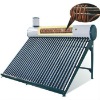 Compact solar water heater with coil, solar hot water, solar water heater with feeding tank